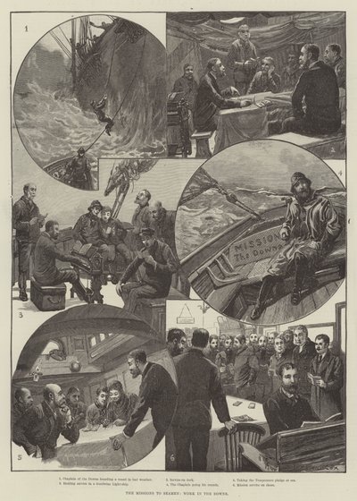 De Missies naar Zeelieden, Werk in de Downs door Edward Morant Cox